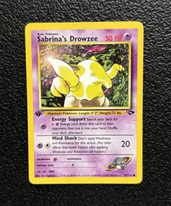 Pokemon TCG - 1st Edition Sabrina's Drowzee 95/132 - Gym Challenge *NM/LP - Image 1