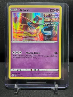 Deoxys 120/264 Holo Rare Pokemon 2021 Fusion Strike NM - Image 1