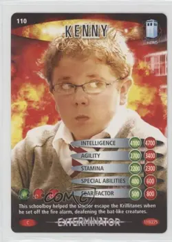 2006 Doctor Who: Battles in Time - Trading Card Game Kenny #110 - Image 1