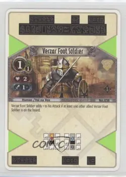 2007 The Eye of Judgement Battle Card Game Verzar Foot Soldier #038 - Image 1