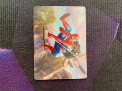 SPIDER-MAN, WEB-SLINGER ART CARD (GOLD-STAMPED SIGNATURE) 4 ART SERIES MTG NM/M - Image 1