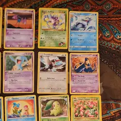 Pokemon TCG 28 Card Mixed Lot Erika's Ivysaur Rowlet Magmar Pidgey Shellos - Image 4