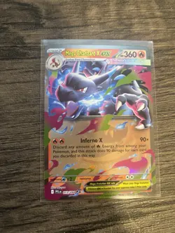 Pokemon Card Mega Charizard x EX RR 013/080 Inferno x Holo, M2, NM Condition - Image 1
