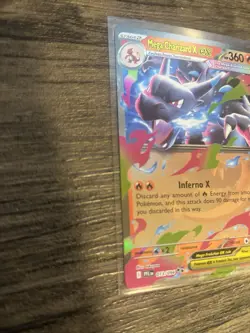 Pokemon Card Mega Charizard x EX RR 013/080 Inferno x Holo, M2, NM Condition - Image 2