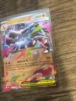 Pokemon Card Mega Charizard x EX RR 013/080 Inferno x Holo, M2, NM Condition - Image 3