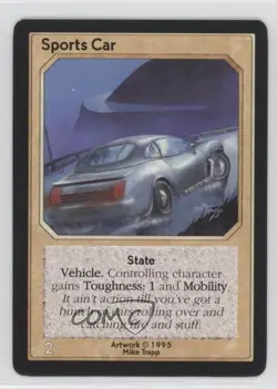 1995 Shadowfist Collectible Card Game Standard Sports Car - Image 1