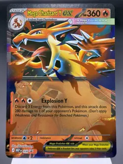 Mega Charizard Y ex MEP030 - Ultra Rare - Mega Evolution Promo Pokemon Card MINT - Image 1