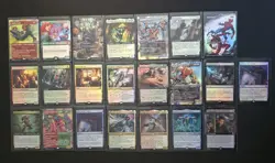 Magic The Gathering Spiderman 63 Card Lot, Foils, Mythics and Rares. NM Unplayed - Image 1