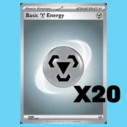 20x Metal Energy Pokemon Cards - 2023 Scarlet & Violet - Pack Fresh - Image 1