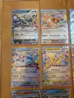 COMPLETE Eeveelution English EX 9 Card Set NM - Prismatic Evolutions - Image 2