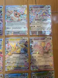 COMPLETE Eeveelution English EX 9 Card Set NM - Prismatic Evolutions - Image 3