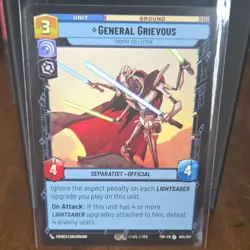 Star Wars Unlimited General Grievous Unit Card #034/257 English - Image 1