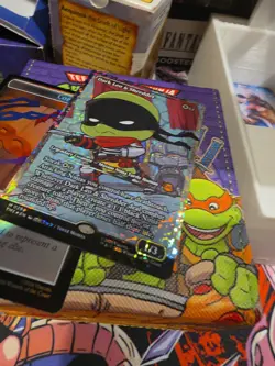 Magic: The Gathering Dark Leo & Shredder TMNT Foil Black Legendary Creature - Image 2