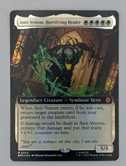 MTG - Anti-Venom, Horrifying Healer - SPM - M - Ext Art Foil - 244 - Image 1