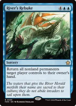 MTG River's Rebuke - Foundations #595 - Image 1