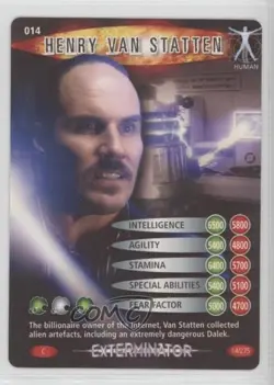 2006 Doctor Who: Battles in Time - Trading Card Game Henry Van Statten #014 - Image 1