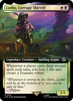 MTG - Lotho, Corrupt Shirriff - Surge Foil Extended - Lord of the Rings - Magic - Image 1
