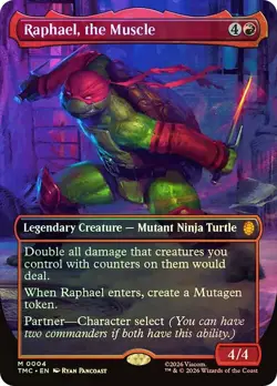 MTG FOIL Raphael, the Muscle Borderless - Teenage Mutant Ninja Turtles Eternal - Image 1