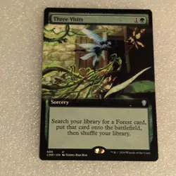 Three Visits (Extended Art) Commander Legends Regular NM Near Mint MTG - Image 1