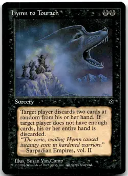 MTG Hymn to Tourach Fallen Empires FEM #38a common LP COMPLETE YOUR SET!~! - Image 1