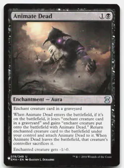 Animate Dead 78 Uncommon Eternal Masters Magic: The Gathering Near Mint - Image 1