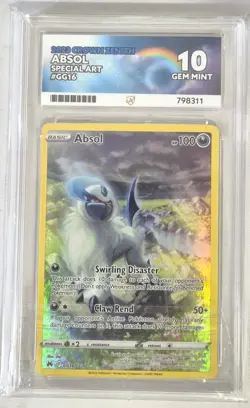 Pokemon Card ACE 10 Absol Crown Zenith GG16/GG70 Alt Art Holo Rare Graded 2023 - Image 1
