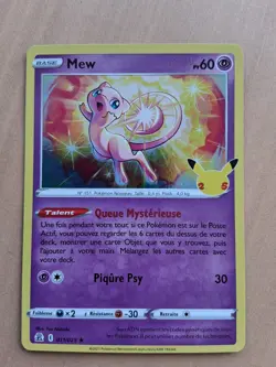 Carte Pokemon MEW 011/025 Holo Celebrations 25ans FR - Etat sortie de booster - Image 1