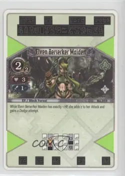 2007 The Eye of Judgement Battle Card Game Elven Berserker Maiden #059 - Image 1