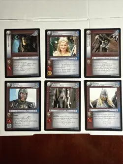 Decipher Lord Of The Rings TCG 6 Rare Card Lot Rohan - Image 1