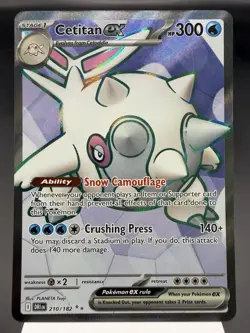 Cetitan ex 210/182 - Full Art Ultra Rare - Destined Rivals Pokemon Card NM - Image 1