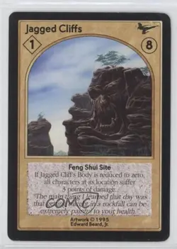 1995 Shadowfist Collectible Card Game Limited Jagged Cliffs - Image 1