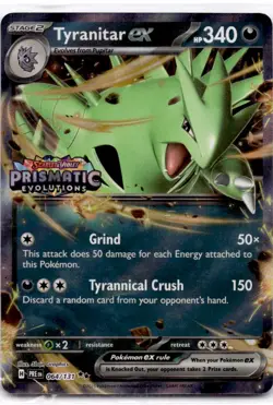 Tyranitar ex (Prismatic Evolutions Stamp) Double Rare Miscellaneous Cards & Prod - Image 1