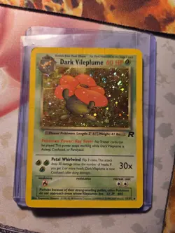 Dark Vileplume 13/82 Holo Shiny Card Pokemon (T77) WOW LOOK HP DMG - Image 1