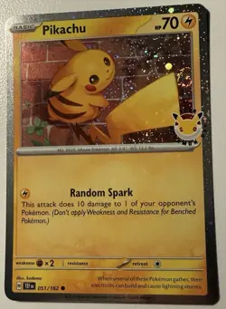 Pokemon TCG 30th Anniversary Pikachu Pokemon Day 2026 Promo Card SWIRL AT TAIL - Image 1