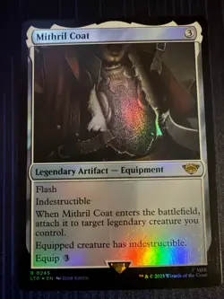 MTG Magic Mithril Coat Lord of the Rings Tales of Middle-Earth Foil Rare - Image 1