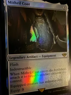 MTG Magic Mithril Coat Lord of the Rings Tales of Middle-Earth Foil Rare - Image 2