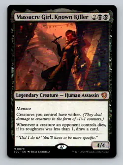 Massacre Girl, Known Killer M Commander: Lorwyn Eclipsed 79 NM - Image 1