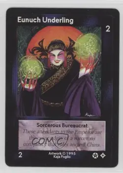 1995 Shadowfist Collectible Card Game Standard Eunuch Underling - Image 1