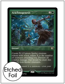 1x Arachnogenesis, Etched Foil, Commander Masters, MTG NM - Image 1