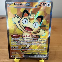 Meowth ex 107/088 Full Art Ultra Rare - Perfect Order ME03 Pokemon English - NM - Image 1