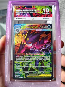 Pokemon Ascended Heroes Mega Gengar ex SIR 284/217 Ace Gem Mint 10 Perfect Subs - Image 1