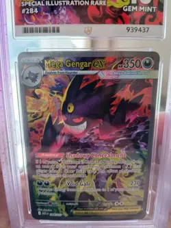 Pokemon Ascended Heroes Mega Gengar ex SIR 284/217 Ace Gem Mint 10 Perfect Subs - Image 2