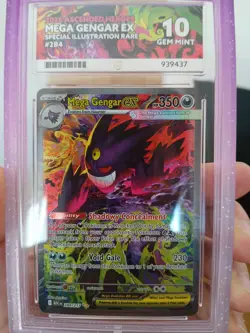 Pokemon Ascended Heroes Mega Gengar ex SIR 284/217 Ace Gem Mint 10 Perfect Subs - Image 3