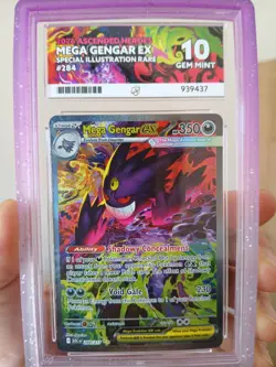 Pokemon Ascended Heroes Mega Gengar ex SIR 284/217 Ace Gem Mint 10 Perfect Subs - Image 4