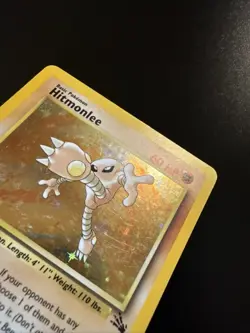 Hitmonlee 7/62 Fossil Holo Rare Pokemon - Image 3