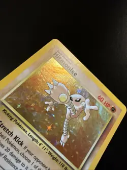 Hitmonlee 7/62 Fossil Holo Rare Pokemon - Image 4