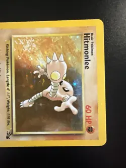 Hitmonlee 7/62 Fossil Holo Rare Pokemon - Image 5