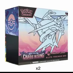 2x Pokemon Center PKC Chaos Rising ETB CONFIRMED Sealed PRESALE MAY 22 - Image 1