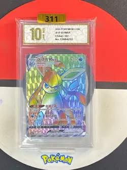 Pokemon S-Chinese Sword & Shield CS4aC-167 HR Glaceon Vmax TCG Grade10 - Image 1