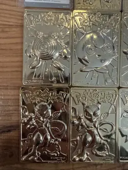 1999 Burger King Pokemon 23K Gold Plated Cards 10 Cards - Read Description - Image 3
